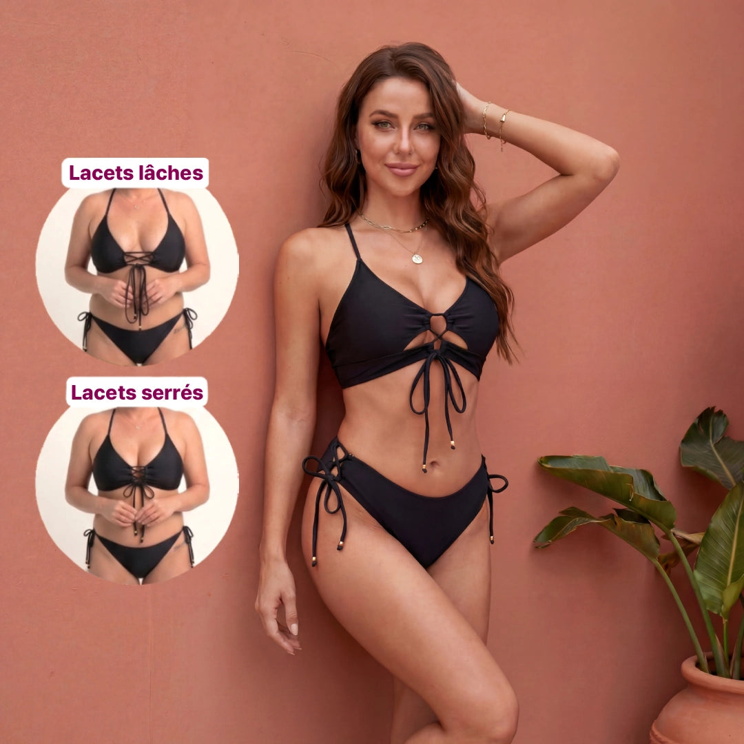 Maillot de bain 2 pièces push-up